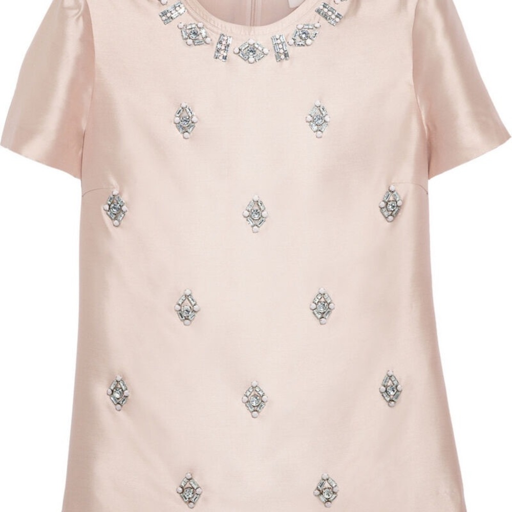 Tory Burch Pink Embellished Fitted Blouse - Picture 3 of 6